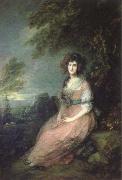Thomas Gainsborough mrs.richard brinsley sheridan oil painting artist